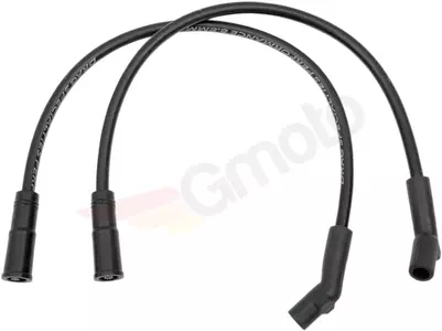 Gyújtás kábelek csővel Drag Specialties fekete szett - SPW10-DS