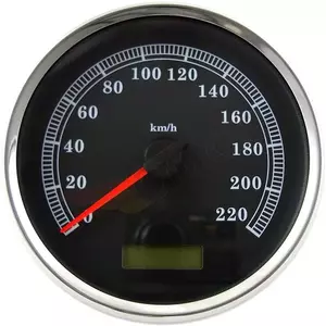 Tachometer schwarz Drag Specialties km/h - 83105B