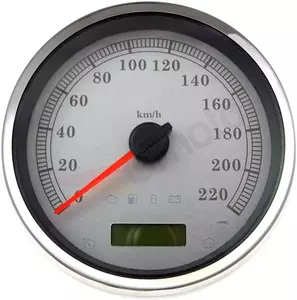 Merač rýchlosti strieborný Drag Specialties km/h - 83105S