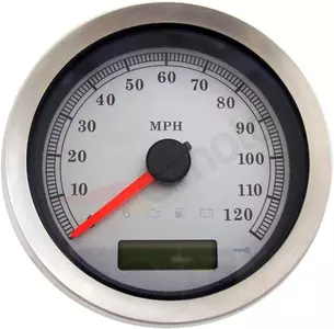 Speedometer sølv Drag Specialties MPH - 83100S