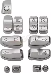 Set de butoane cromate pentru volan Drag Specialties - H18-0350CO-C