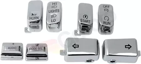 Set di pulsanti cromati per il volante Drag Specialties - H18-033600-C