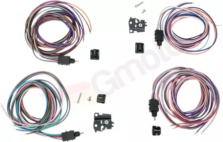 Conjunto de interruptores pretos para volante Drag Specialties - H18-0337/60