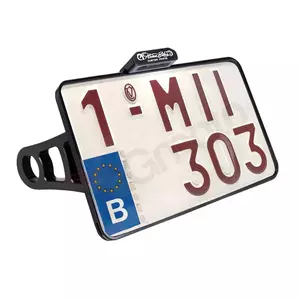 Držiak bočnej tabuľky s evidenčným číslom s osvetlením Heinz Bikes - HBSKZ-FX-B