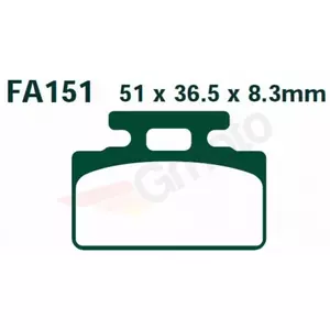Klocki hamulcowe EBC FA 151 SFA (2 szt.)-2