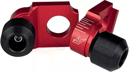 Tendeur d'essieu Driven Racing avec sliders set aluminium rouge - DRAX-101-RD