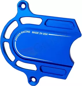 Driven Racing aluminijast pokrov sprednjega verižnika modre barve - DEC-004-BL