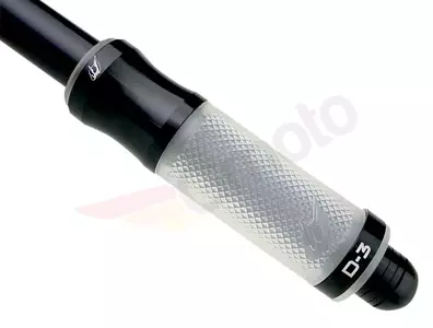 Grip manetki kierownicy Driven Racing D3 22 mm czarno/przeźroczysty - D3CL