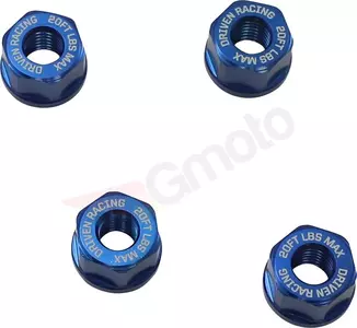 Set di dadi per pignoni Driven Racing 8 mm Hex 6 pezzi anodizzati blu - DSN-02-BL