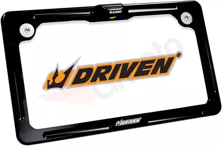 Nosilec registrske tablice Driven Racing, anodiziran v črni barvi-1