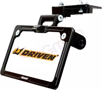 Uchwyt tablicy rejestracyjnej Driven Racing anodowany czarny - DFE-TR-01