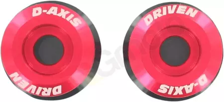 Conjunto de bobinas do eixo do braço de controlo D-Axis 2ST de 8 mm da Driven Racing alumínio vermelho - DXS-8.2 RD