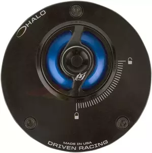 Driven Racing Halo geanodiseerde blauwe tankdopvoet - DHFC-BL