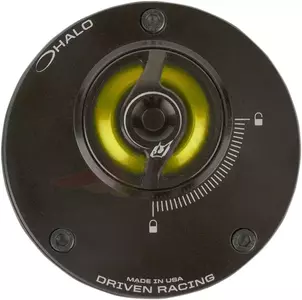 Base del tapón del depósito de combustible Driven Racing Halo anodizado en oro - DHFC-GD