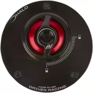 Driven Racing Halo eloxovaná červená základňa uzáveru palivovej nádrže - DHFC-RD