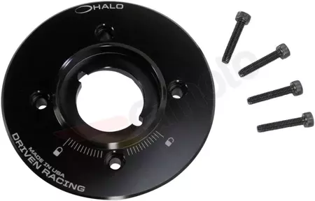 Driven Racing Halo-Series baza capacului de umplere a combustibilului negru - DHFCB-AP