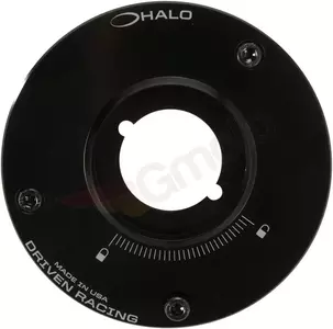Driven Racing Halo-Series base del tapón del depósito de combustible negro - DHFCB-SU