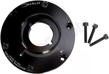 Driven Racing Halo-Series base del tapón del depósito de combustible negro - DHFCB-TR01