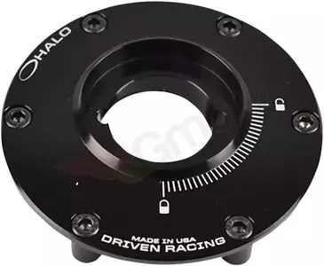 Driven Racing Halo-Series baza capacului de umplere a combustibilului negru - DHFCB-BM01