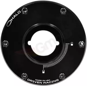 Driven Racing Halo-Series base del tapón del depósito de combustible negro - DHFCB-KT01
