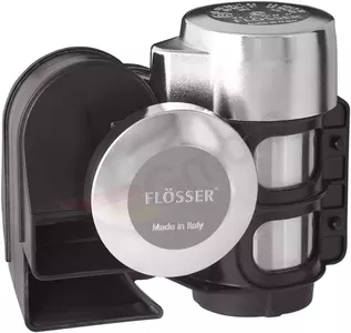 Kompressor 12V för Flosser 520HZ + 600HZ ljudsignal kromat stål - 11690122