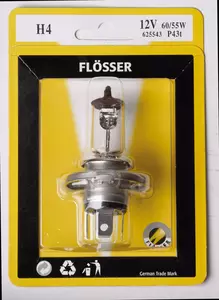 H4 lamp 12V 55/60W Flosser P43t Halogeen 10 stuks - 62554310PK