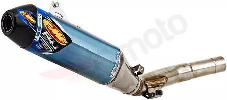 Amortizor de zgomot Slip-On FMF Factory 4.1 RCT din oțel inoxidabil / aluminiu albastru - 44409