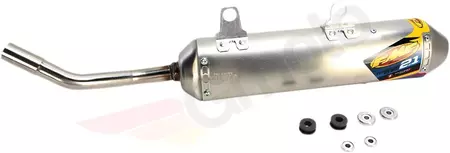 Silenziatore Slip-On FMF TurbineCore 2 ovale in acciaio inox - 25189