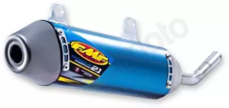 FMF PowerCore 2.1 Slip-On silenciador corto acero inoxidable/azul titanio - 25214