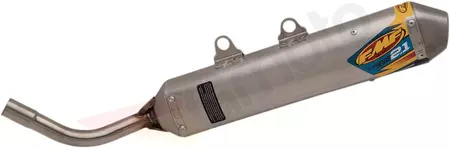 Silenciador Slip-On FMF TurbineCore 2.1 redondo em aço inoxidável / alumínio - 25273