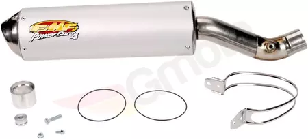 Silenziatore Slip-On FMF PowerCore 4 ovale in acciaio inox / alluminio - 41036