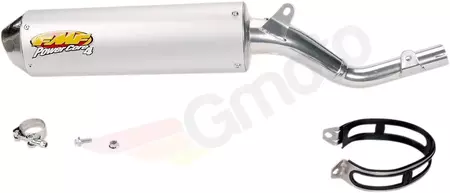 Silenziatore Slip-On FMF PowerCore 4 ovale in acciaio inox / alluminio - 43006