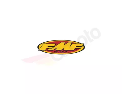 Pegatina logo FMF 12,5 cm rojo/amarillo - 10597