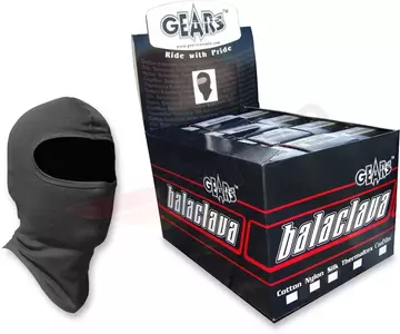 Pasamontañas de algodón para moto Gears Canada negro - 300220-1
