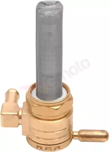 Kraftstoffhahn 22mm Golan Products Click-Slick Farbe Messing - 76-312B-BS