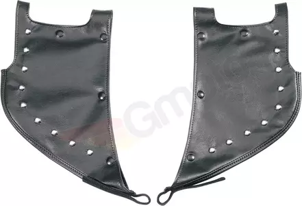 Drag Specialties fekete bőrborítás a gmolas esővédőre - 3550-0033