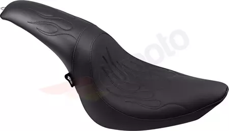 Asiento - Predator Full Length asiento trasero cuero negro Drag Specialties - 0802-0393