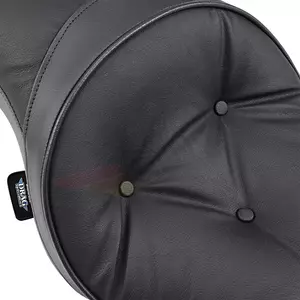 Scaun - Banchetă Touring cu profil redus, spate 2-UP din piele neagră Drag Specialties-2