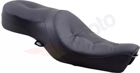 Asiento - couch Wide Low profile trasero 2-UP cuero negro Drag Specialties - 0804-0297