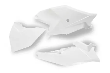 Set plastičnih stražnjih bočnih poklopaca UFO Gas Gas MC 85 2021 s bijelim poklopcem filtera - GG07115041