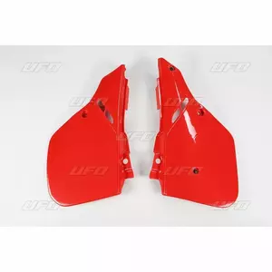 Komplet plastikowych osłon bocznych tylnych UFO Honda CR 125 87-88 CR 250 87 CR 500 87-88 czerwone - HO02604061