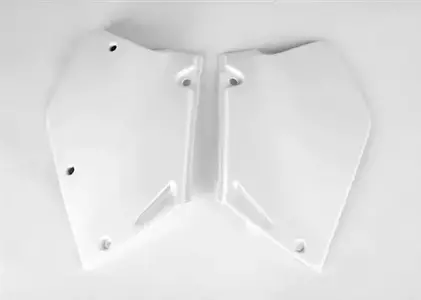 Komplet plastikowych osłon bocznych tylnych UFO Honda CR 125 95-97 CR 250 95-96 białe - HO02673041