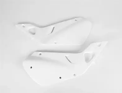 Juego de tapas laterales traseras de plástico UFO Honda CR 125 98-99 CR 250 97-99 blanco - HO03602041