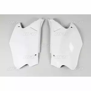 Aizmugurējo sānu plastmasas vāku komplekts UFO Honda CR 125 250 00-01 balts - HO03665041