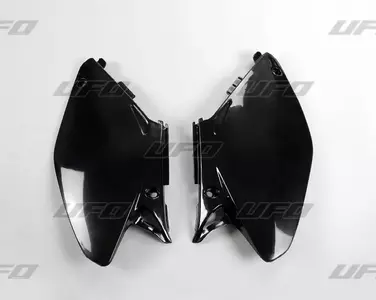 Juego de tapas laterales traseras de plástico UFO Honda CR 125 250 02-07 negro - HO03658001