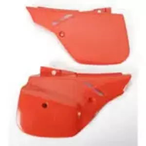 Sæt med bagsidedæksler i plast UFO Honda CR 125 500 89-90 CR 250 88-89 rød - HO02611061