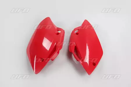 Jeu de caches latéraux arrière en plastique UFO Honda CRF 150R 07-18 rouge - HO04620070