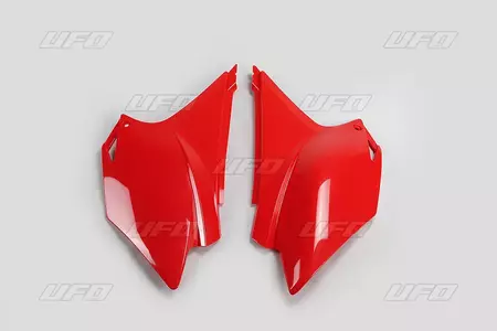 Conjunto de coberturas laterais traseiras em plástico UFO Honda CRF 230 15-18 vermelho - HO04676070