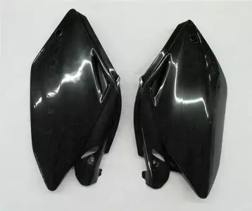 Sæt med bagsidedæksler i plast UFO Honda CRF 250R 04-05 sort - HO03635001