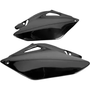 Komplet plastikowych osłon bocznych tylnych UFO Honda CRF 250R 06-09 czarne - HO04606001